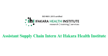 Assistant Supply Chain Intern At Ifakara Health Institute